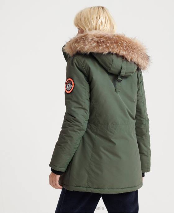 Superdry jachetă parka Ashley Everest îmbrăcăminte verde femei JX0Z5716