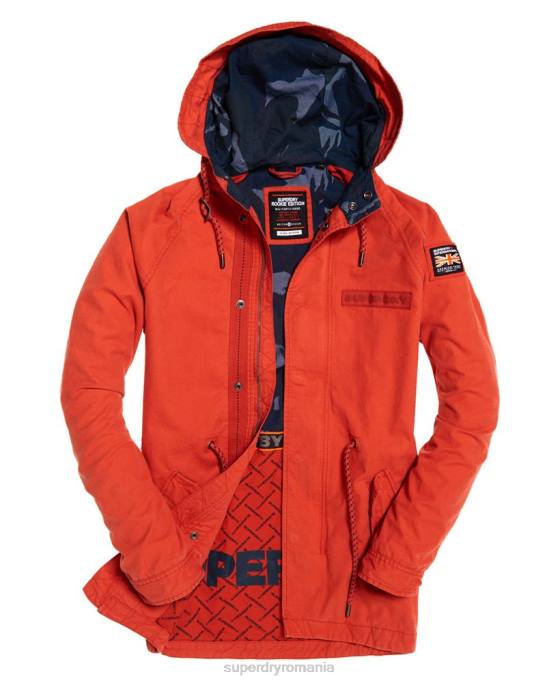 Superdry jachetă parka aviator rookie îmbrăcăminte portocale bărbați JX0Z1202