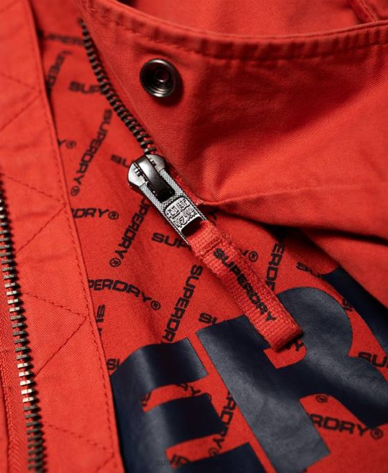 Superdry jachetă parka aviator rookie îmbrăcăminte portocale bărbați JX0Z1202