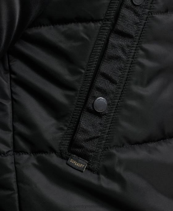 Superdry jachetă parka chinook îmbrăcăminte gri inchis bărbați JX0Z4447