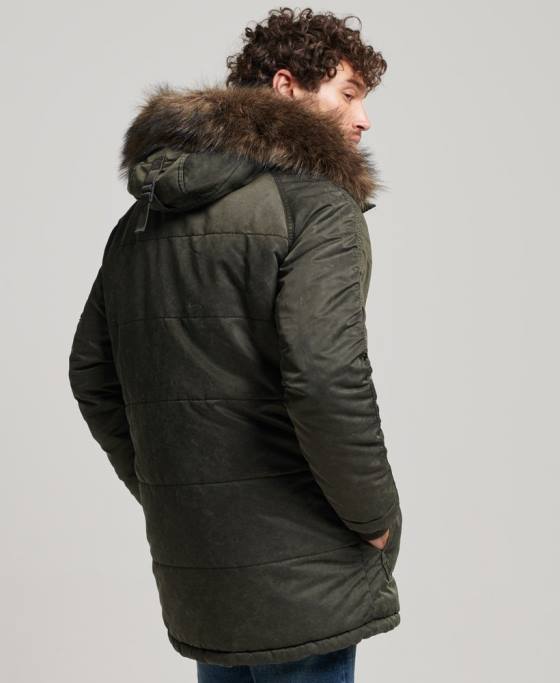 Superdry jachetă parka chinook îmbrăcăminte kaki bărbați JX0Z4479