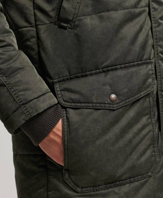 Superdry jachetă parka chinook îmbrăcăminte kaki bărbați JX0Z4479