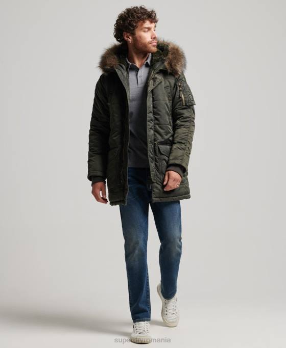 Superdry jachetă parka chinook îmbrăcăminte kaki bărbați JX0Z4479