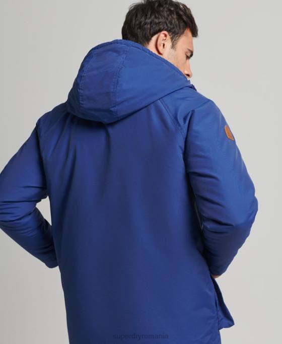 Superdry jachetă parka căptușită de munte îmbrăcăminte marina bărbați JX0Z4480