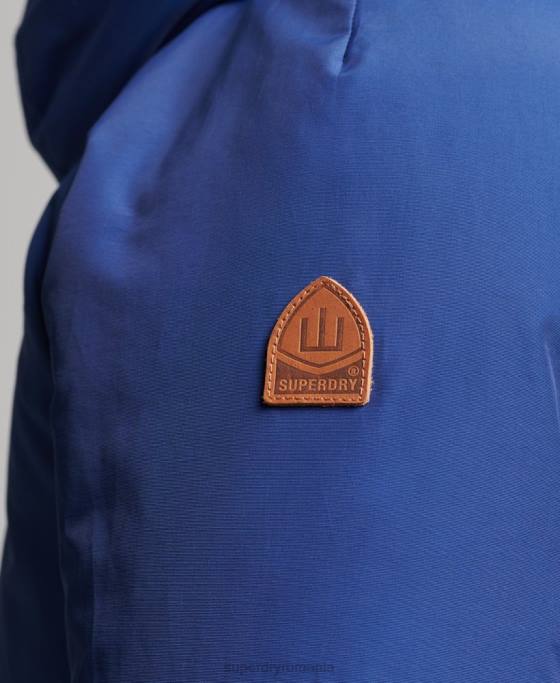 Superdry jachetă parka căptușită de munte îmbrăcăminte marina bărbați JX0Z4480