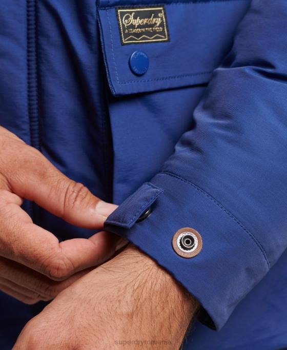 Superdry jachetă parka căptușită de munte îmbrăcăminte marina bărbați JX0Z4480