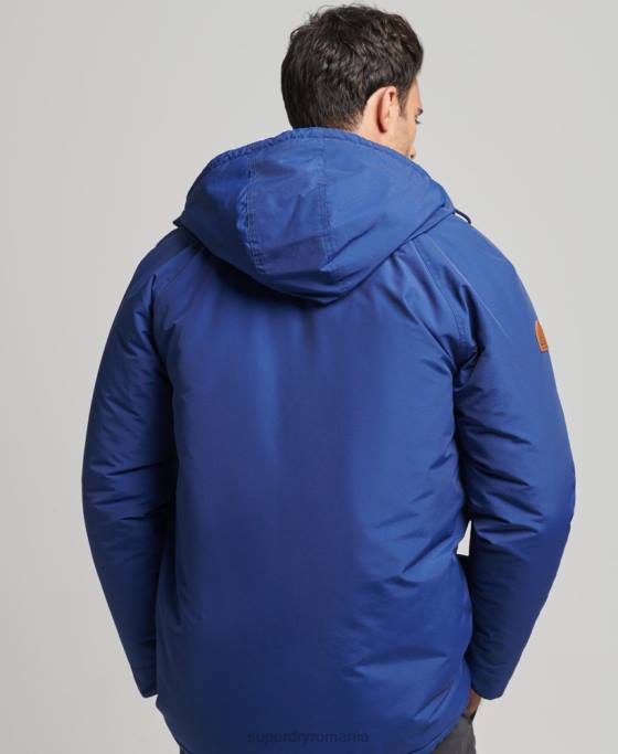 Superdry jachetă parka căptușită de munte îmbrăcăminte marina bărbați JX0Z4480