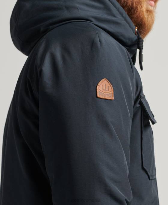 Superdry jachetă parka căptușită de munte îmbrăcăminte marina bărbați JX0Z4492