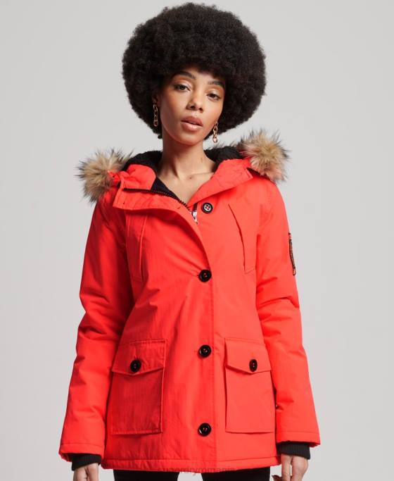 Superdry jachetă parka everest îmbrăcăminte coral femei JX0Z5648