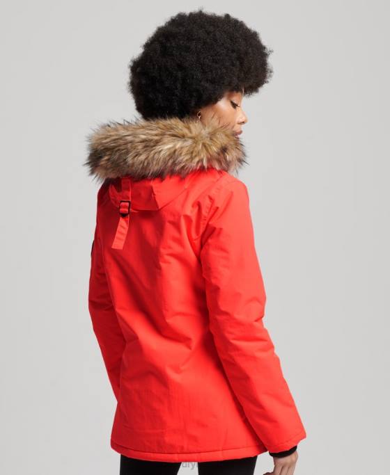 Superdry jachetă parka everest îmbrăcăminte coral femei JX0Z5648