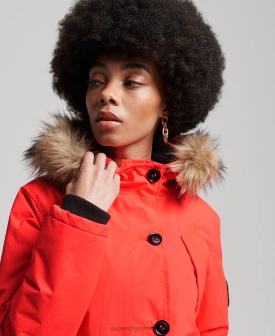 Superdry jachetă parka everest îmbrăcăminte coral femei JX0Z5648