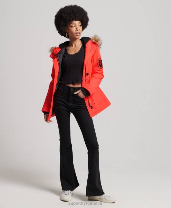 Superdry jachetă parka everest îmbrăcăminte coral femei JX0Z5648