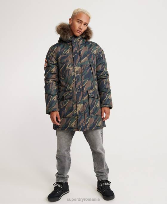 Superdry jachetă parka everest îmbrăcăminte kaki bărbați JX0Z4602