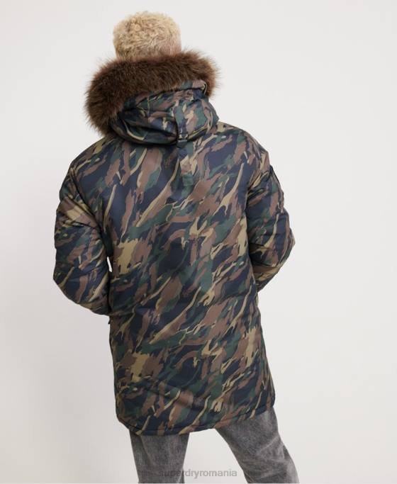 Superdry jachetă parka everest îmbrăcăminte kaki bărbați JX0Z4602