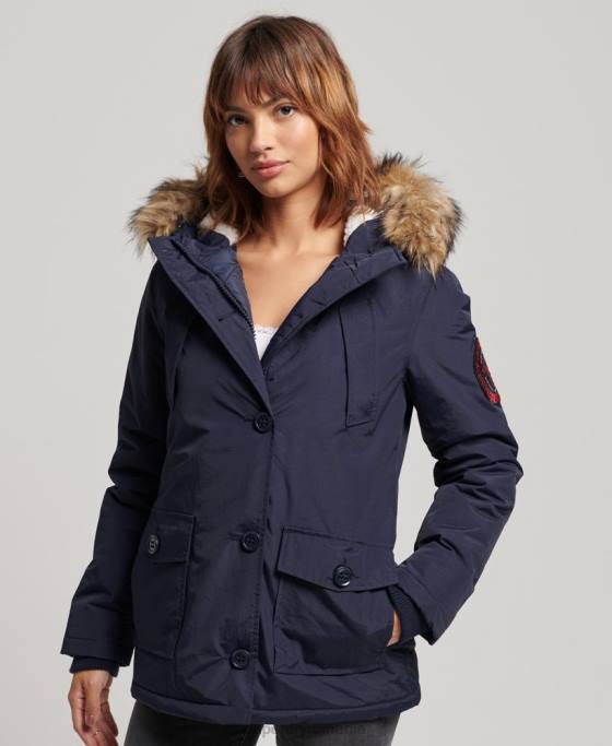 Superdry jachetă parka everest îmbrăcăminte marina femei JX0Z5570