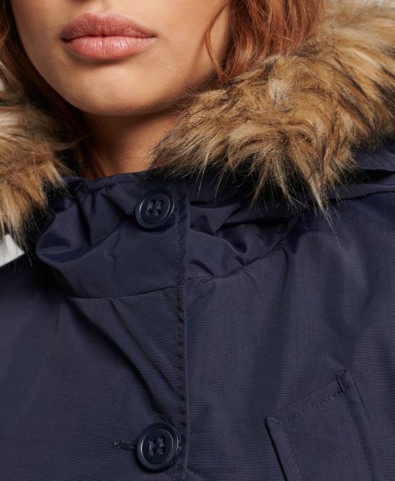 Superdry jachetă parka everest îmbrăcăminte marina femei JX0Z5570