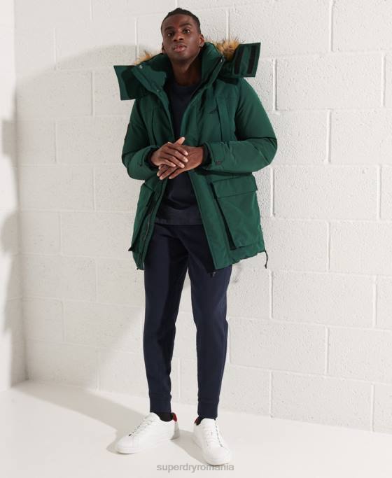 Superdry jachetă parka everest îmbrăcăminte verde bărbați JX0Z4588