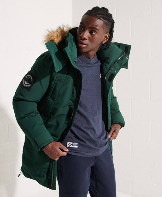 Superdry jachetă parka everest îmbrăcăminte verde bărbați JX0Z4588