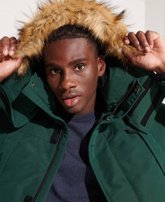Superdry jachetă parka everest îmbrăcăminte verde bărbați JX0Z4588