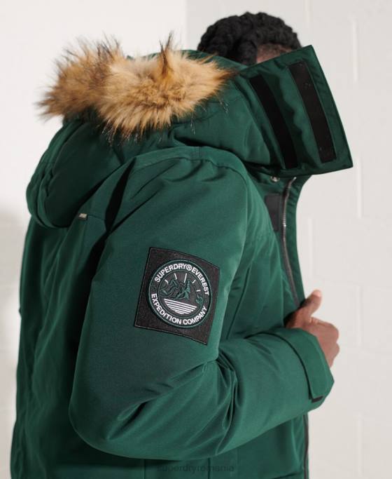 Superdry jachetă parka everest îmbrăcăminte verde bărbați JX0Z4588