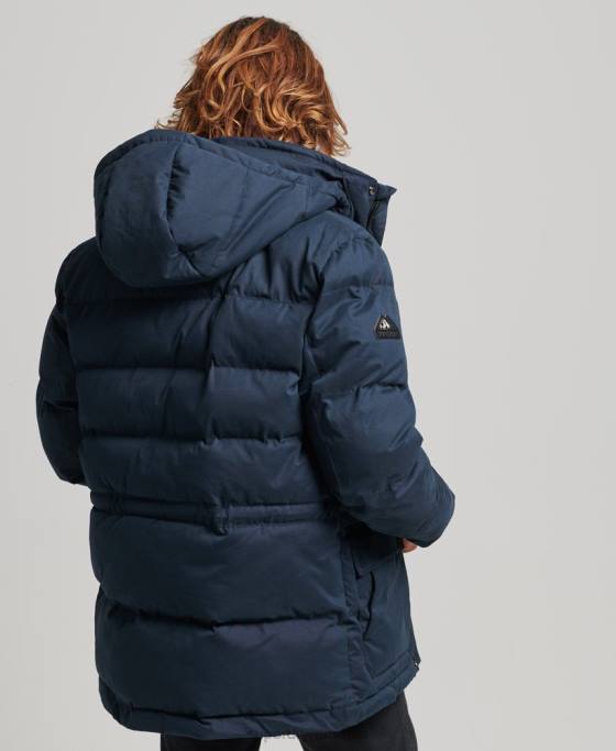 Superdry jachetă parka expediție din microfibră îmbrăcăminte marina bărbați JX0Z4596