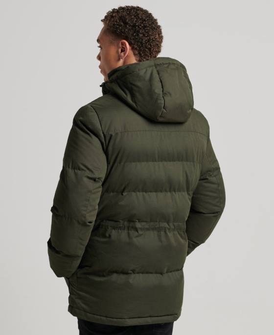 Superdry jachetă parka expediție din microfibră îmbrăcăminte verde bărbați JX0Z4448