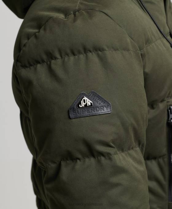 Superdry jachetă parka expediție din microfibră îmbrăcăminte verde bărbați JX0Z4448