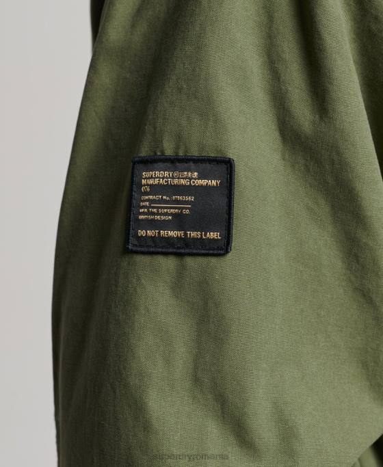 Superdry jachetă parka militară coadă de pește îmbrăcăminte kaki bărbați JX0Z4517