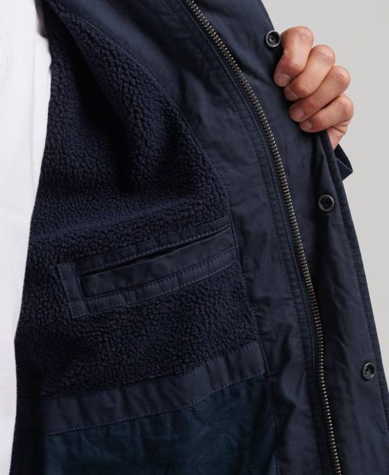 Superdry jachetă parka militară coadă de pește îmbrăcăminte marina bărbați JX0Z4482