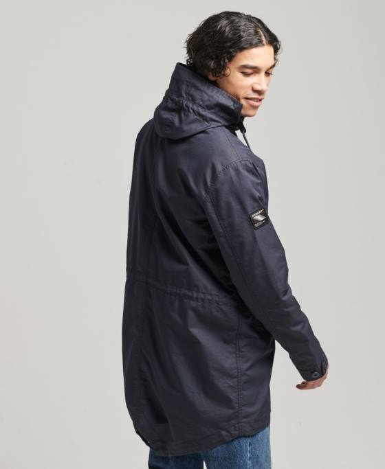 Superdry jachetă parka militară de epocă Fishhatil îmbrăcăminte albastru bărbați JX0Z4715