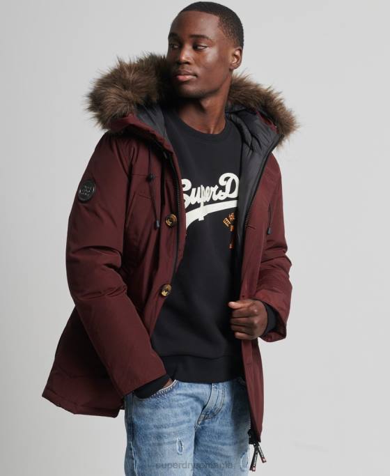 Superdry jachetă parka pentru începători îmbrăcăminte Violet bărbați JX0Z1185