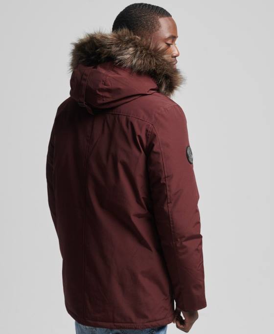 Superdry jachetă parka pentru începători îmbrăcăminte Violet bărbați JX0Z1185