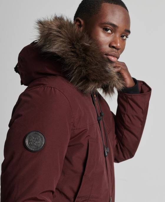 Superdry jachetă parka pentru începători îmbrăcăminte Violet bărbați JX0Z1185