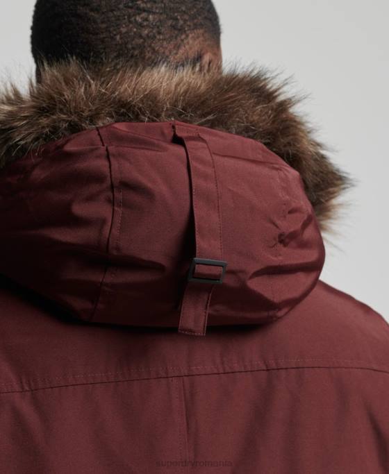Superdry jachetă parka pentru începători îmbrăcăminte Violet bărbați JX0Z1185