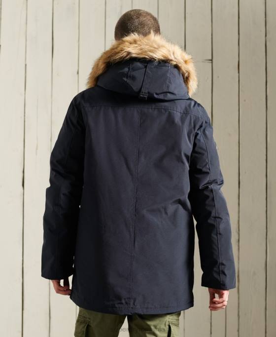 Superdry jachetă parka pentru începători îmbrăcăminte marina bărbați JX0Z4642