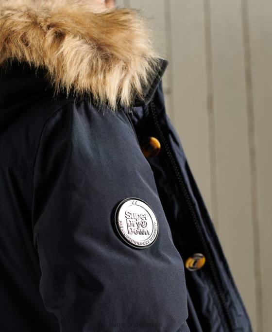 Superdry jachetă parka pentru începători îmbrăcăminte marina bărbați JX0Z4642