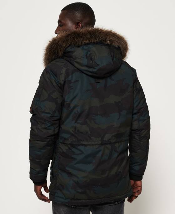 Superdry jachetă parka îmbrăcăminte verde bărbați JX0Z1134