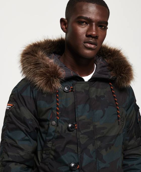Superdry jachetă parka îmbrăcăminte verde bărbați JX0Z1134