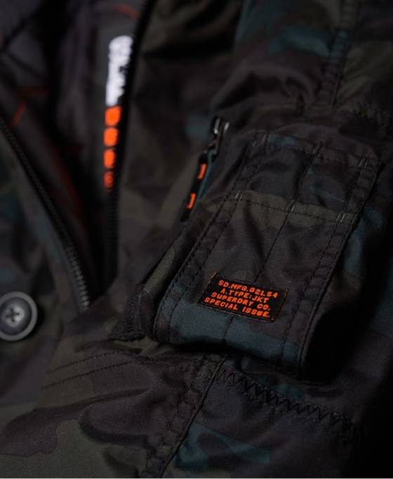 Superdry jachetă parka îmbrăcăminte verde bărbați JX0Z1134