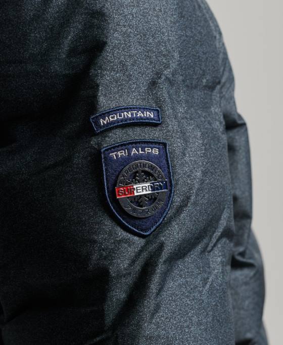 Superdry jachetă pilota radar suprem îmbrăcăminte gri inchis bărbați JX0Z4562