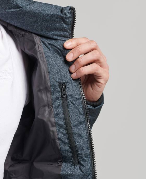 Superdry jachetă pilota radar suprem îmbrăcăminte gri inchis bărbați JX0Z4562