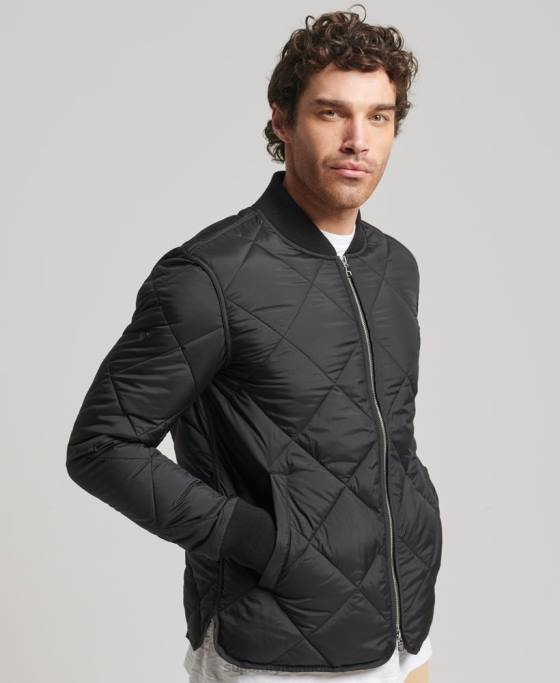 Superdry jachetă pilota ușoară studios îmbrăcăminte negru bărbați JX0Z4464