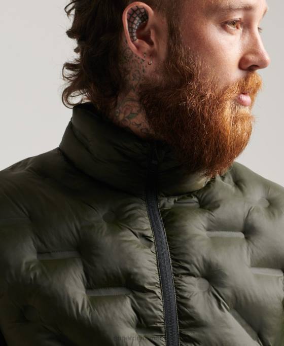 Superdry jachetă pilotă termoetanșată îmbrăcăminte verde bărbați JX0Z4650