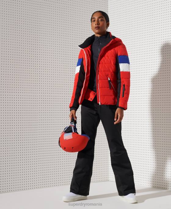 Superdry jachetă puf alpine revive îmbrăcăminte roșu femei JX0Z5677