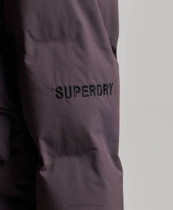 Superdry jachetă puf boxy tren îmbrăcăminte Violet femei JX0Z5456
