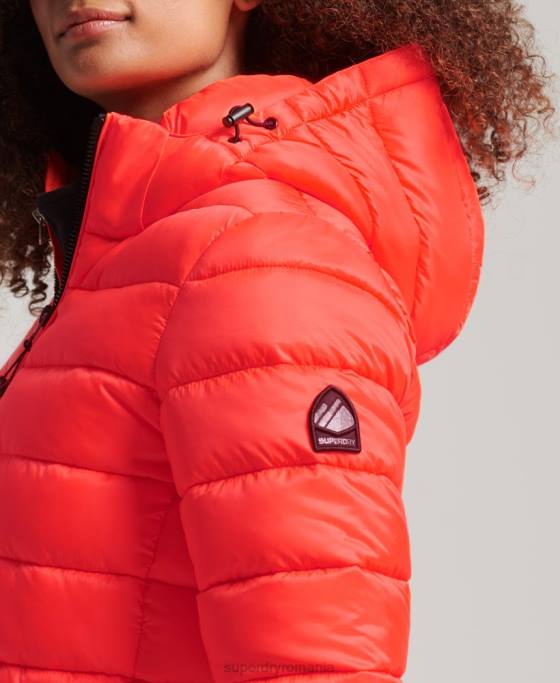Superdry jachetă puf clasică cu glugă îmbrăcăminte coral femei JX0Z3790
