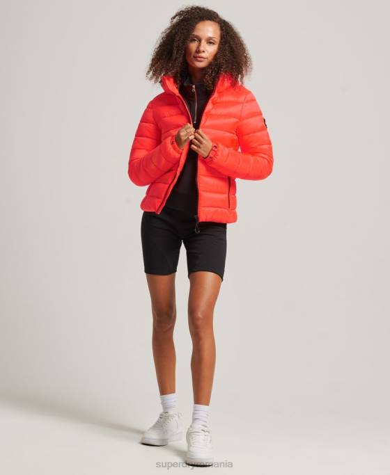 Superdry jachetă puf clasică cu glugă îmbrăcăminte coral femei JX0Z3790