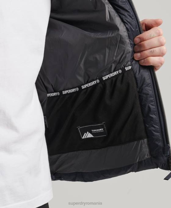 Superdry jachetă puf clasică cu glugă îmbrăcăminte marina bărbați JX0Z1068