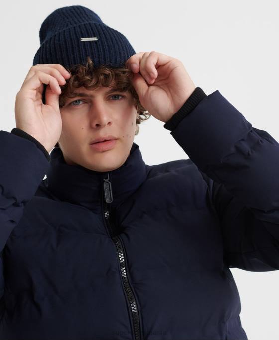 Superdry jachetă puf cu pilotă ultimate radar îmbrăcăminte marina bărbați JX0Z4735