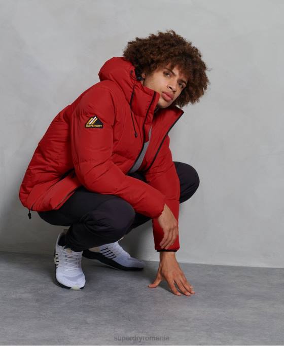 Superdry jachetă puf evolution îmbrăcăminte roșu bărbați JX0Z4788